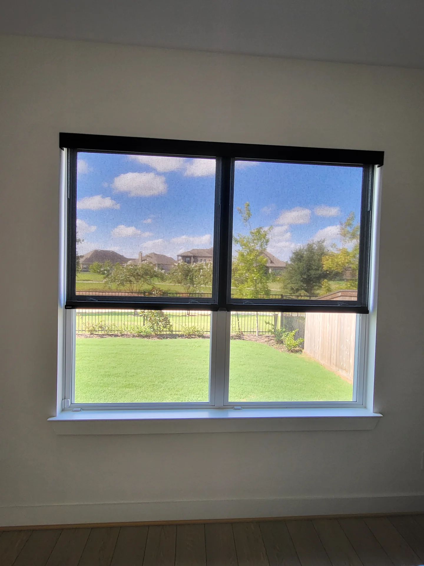 Professional window treatment installation