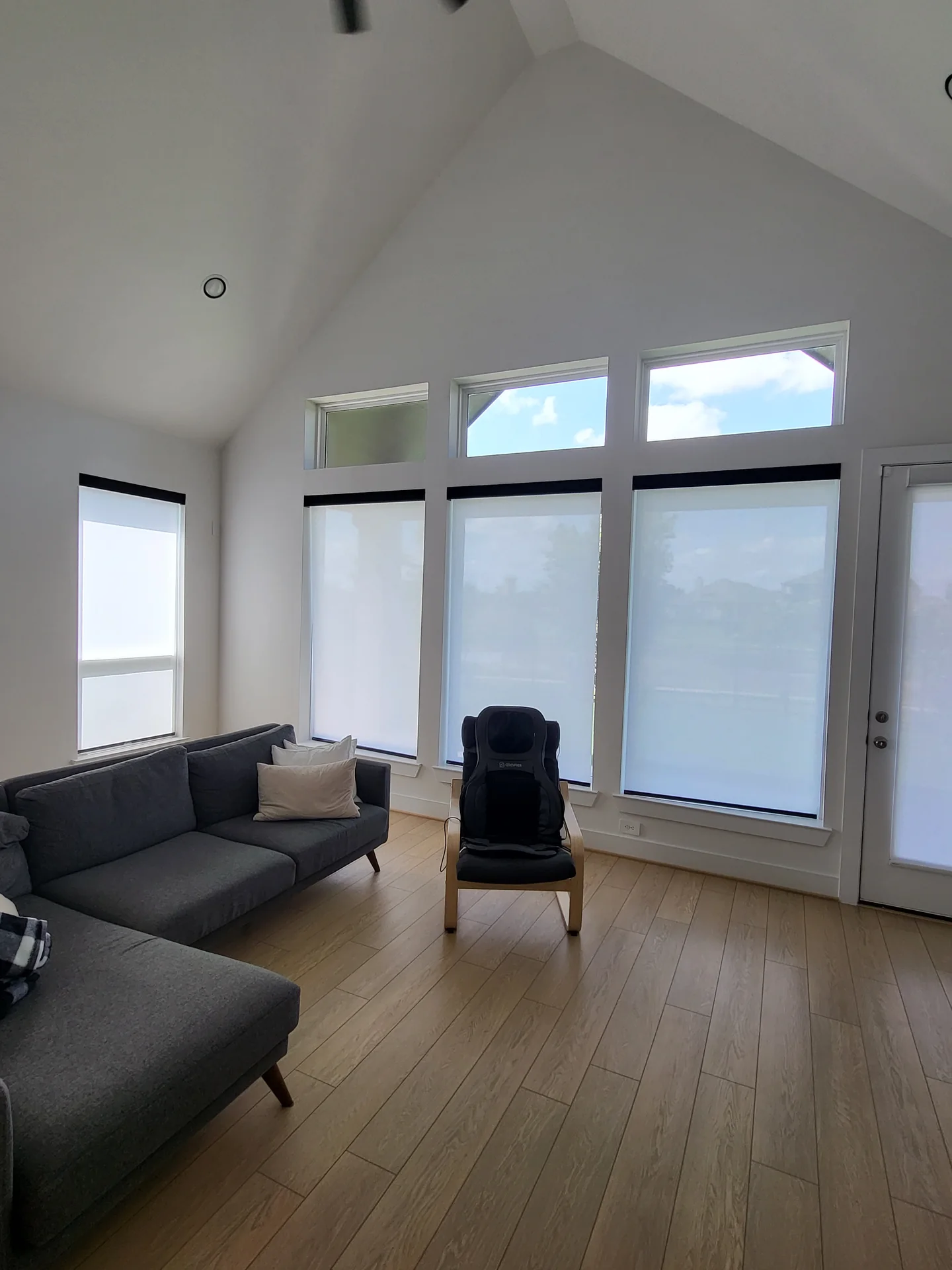 Custom blinds in Houston-area residence