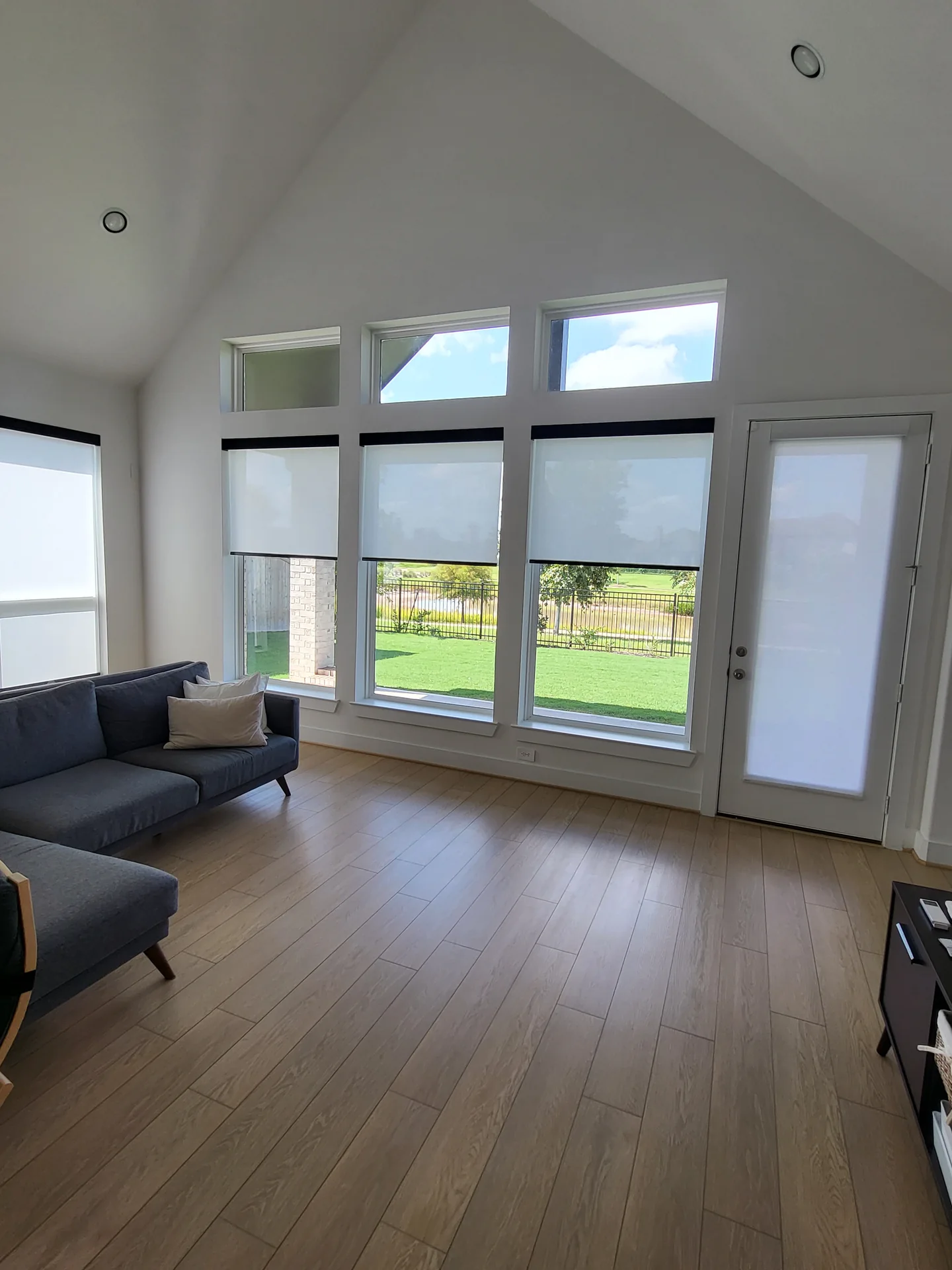 Window treatment detail — custom fit and install