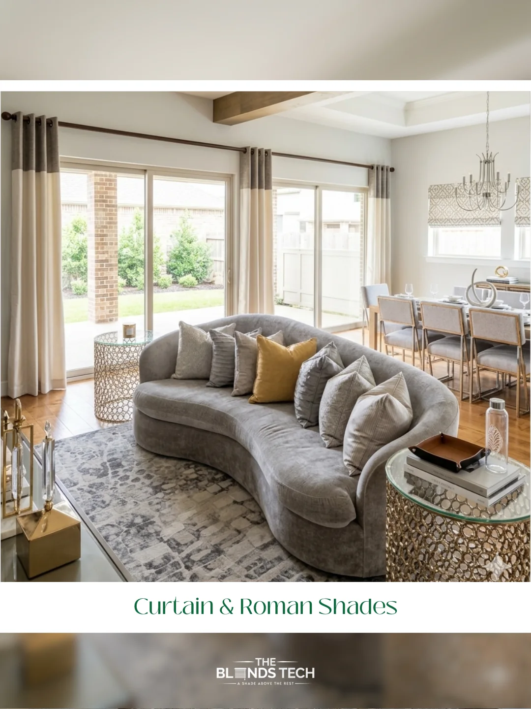Custom Drapes installation in Greater Houston TX